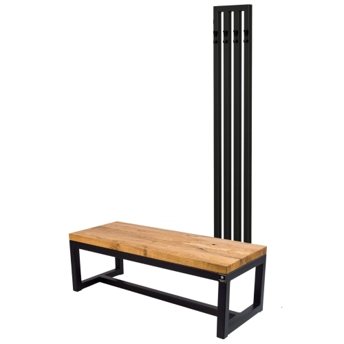 Ławka Industrialna z wieszakiem