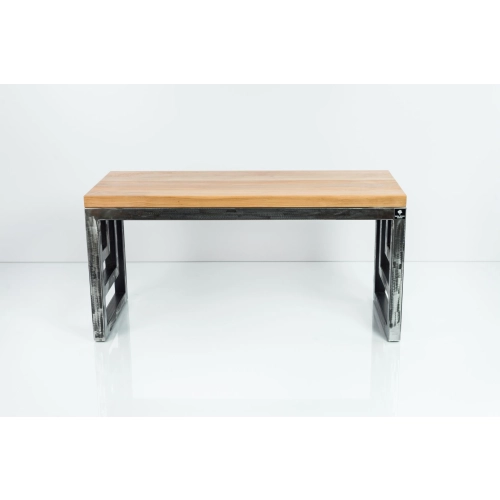 Ławka Metalowa Loft Siedzisko Drewno Lite Olcha LM-41 Rozmiary od 50 cm do 200 cm