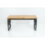 Ławka Metalowa Loft Siedzisko Drewno Lite Dąb LM-42 Rozmiary od 50 cm do 200 cm