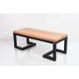 Ławka Metalowa Loft Siedzisko Drewno Lite Olcha LM-5 Rozmiary od 50 cm do 200 cm