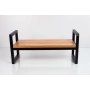 Ławka Metalowa Loft Siedzisko Drewno Lite Olcha LM-9 Rozmiary od 50 cm do 200 cm