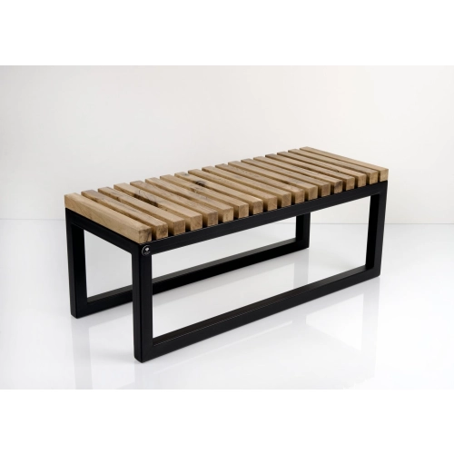 Ławka Metalowa Loft Siedzisko Drewno Lite LPD-14 Rozmiary od 50 cm do 200 cm