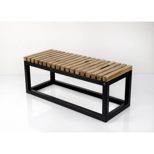 Ławka Metalowa Loft Siedzisko Drewno Lite LPD-18 Rozmiary od 50 cm do 200 cm