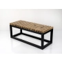 Ławka Metalowa Loft Siedzisko Drewno Lite LPD-18 Rozmiary od 50 cm do 200 cm