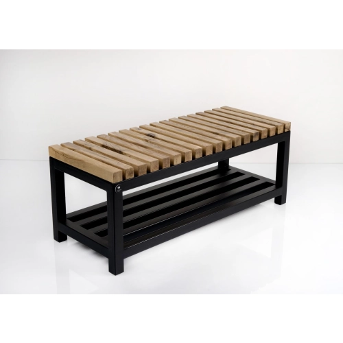Ławka Metalowa Loft Siedzisko Drewno Lite LPD-21 Rozmiary od 50 cm do 200 cm