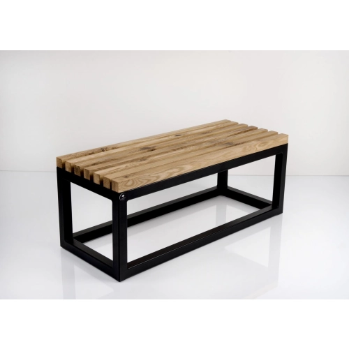 Ławka Metalowa Loft Siedzisko Drewno Lite LPD-24 Rozmiary od 50 cm do 200 cm