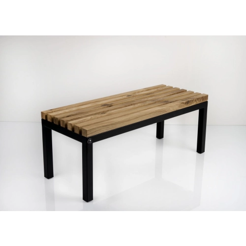 Ławka Metalowa Loft Siedzisko Drewno Lite LPD-30 Rozmiary od 50 cm do 200 cm