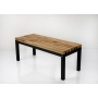 Ławka Metalowa Loft Siedzisko Drewno Lite LPD-30 Rozmiary od 50 cm do 200 cm