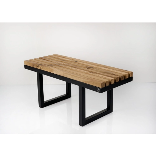 Ławka Metalowa Loft Siedzisko Drewno Lite LPD-31 Rozmiary od 50 cm do 200 cm