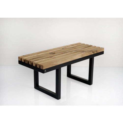 Ławka Metalowa Loft Siedzisko Drewno Lite LPD-31 Rozmiary od 50 cm do 200 cm