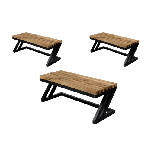 Ławka Metalowa Loft Siedzisko Drewno Lite LPD-32 Rozmiary od 50 cm do 200 cm