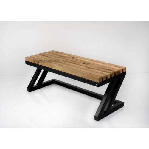 Ławka Metalowa Loft Siedzisko Drewno Lite LPD-32 Rozmiary od 50 cm do 200 cm