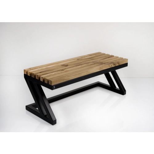 Ławka Metalowa Loft Siedzisko Drewno Lite LPD-32 Rozmiary od 50 cm do 200 cm