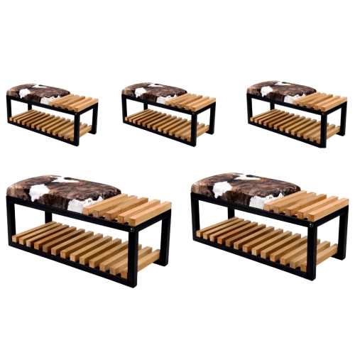 Ławka Pufa Tapicerowana Krowa 01 Stal LPD-4 Rozmiary od 50 cm do 200 cm