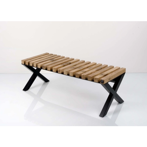 Ławka Metalowa Loft Siedzisko Drewno Lite LPD-5 Rozmiary od 50 cm do 200 cm