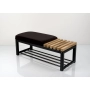 Ławka Pufa Tapicerowana Czarny Stal LPD-8 Rozmiary od 50 cm do 200 cm