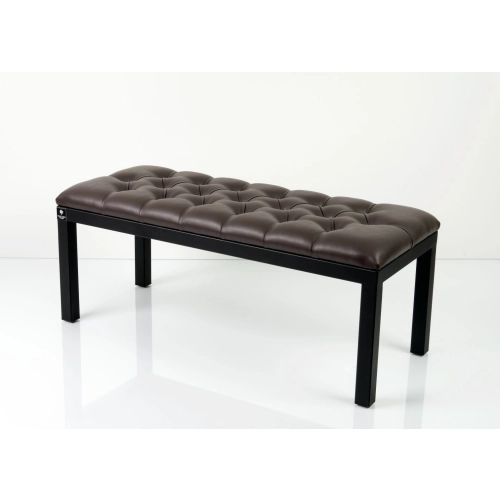 Ławka Pufa Pikowana Brązowa Guzik Tapicerowany Stal LPM-101 Rozmiary od 50 cm do 200 cm