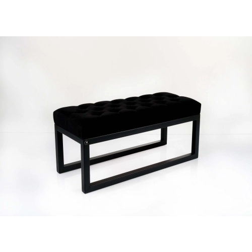 Ławka Pufa Pikowana Czary Guzik Tapicerowany Stal LPM-19 Rozmiary od 50 cm do 200 cm