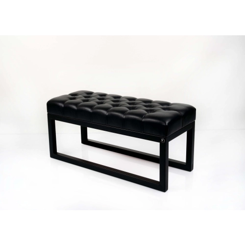 Ławka Pufa Pikowana Czary Ekoskóra Guzik Tapicerowany Stal LPM-19 Rozmiary od 50 cm do 200 cm