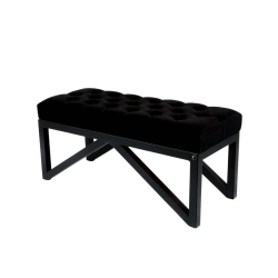 Ławka Pufa Pikowana Czary Guzik Tapicerowany Stal LPM-20 Rozmiary od 50 cm do 200 cm