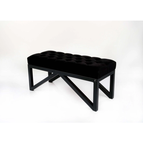 Ławka Pufa Pikowana Czary Guzik Tapicerowany Stal LPM-20 Rozmiary od 50 cm do 200 cm