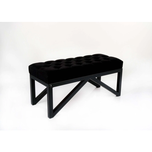 Ławka Pufa Pikowana Czary Guzik Tapicerowany Stal LPM-20 Rozmiary od 50 cm do 200 cm