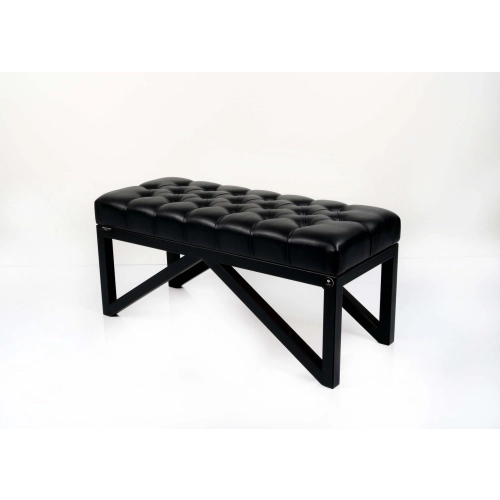 Ławka Pufa Pikowana Czary Ekoskóra Guzik Tapicerowany Stal LPM-20 Rozmiary od 50 cm do 200 cm