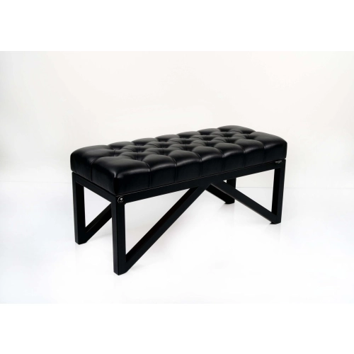 Ławka Pufa Pikowana Czary Ekoskóra Guzik Tapicerowany Stal LPM-20 Rozmiary od 50 cm do 200 cm