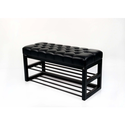 Ławka Pufa Pikowana Czary Ekoskóra Guzik Tapicerowany Stal LPM-5 Rozmiary od 50 cm do 200 cm