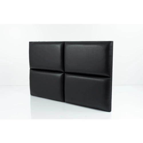 Panel Ścienny Tapicerowany Gładki Czarny PSG-1