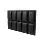 Panel Ścienny Tapicerowany Gładki Czarny PSG-2