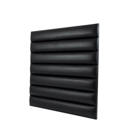 Panel Ścienny Tapicerowany Gładki Czarny PSG-3