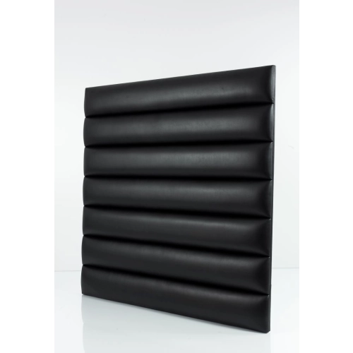 Panel Ścienny Tapicerowany Gładki Czarny PSG-3