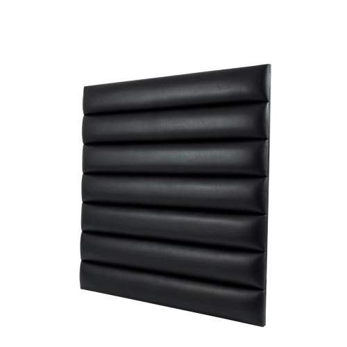 Panel Ścienny Tapicerowany Gładki Czarny PSG-3