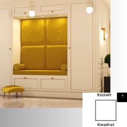 Panel Ścienny Tapicerowany Gładki Kwadrat PSG-5
