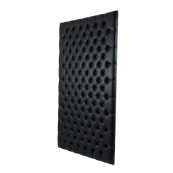 Panel Ścienny Pikowany Czarny Ekoskóra PSP-1