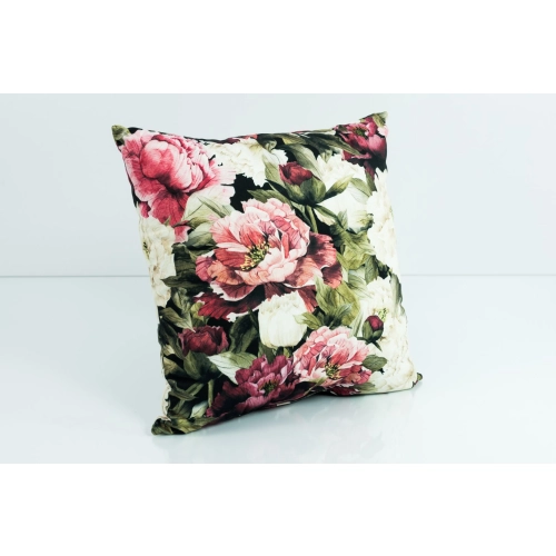 Poduszka Kwadratowa Welur Piwonie 01 Soft