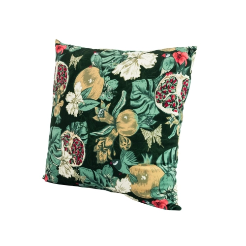 Poduszka Kwadratowa Welur Granaty 01 Soft