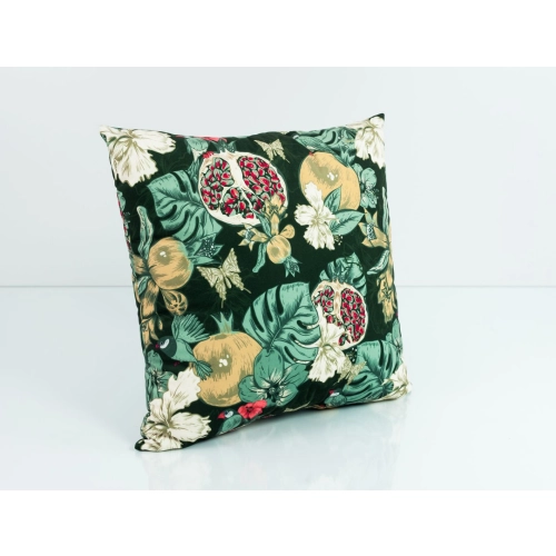 Poduszka Kwadratowa Welur Granaty 01 Soft