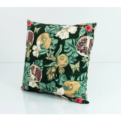 Poduszka Kwadratowa Welur Granaty 01 Soft