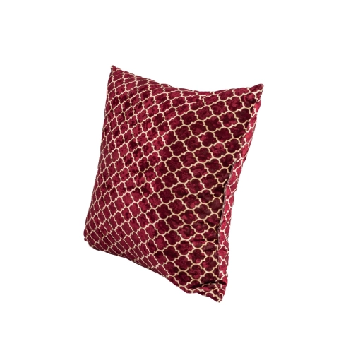 Poduszka Kwadratowa Welur Maroko Bordo 03
