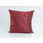 Poduszka Kwadratowa Welur Maroko Bordo 03