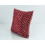 Poduszka Kwadratowa Welur Maroko Bordo 03