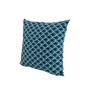 Poduszka Kwadratowa Welur Łuska Navy Blue