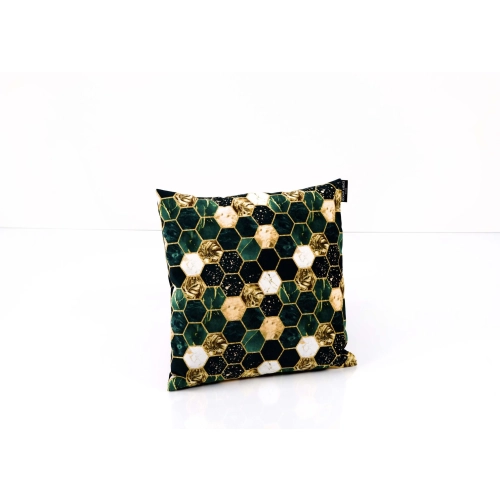 Poduszka Kwadratowa Heksagony Liście Monstery 2