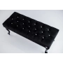 Ławeczka Pufa Pikowana Czarna Guzik Kryształ LPP-1 Rozmiary od 50 cm do 120 cm