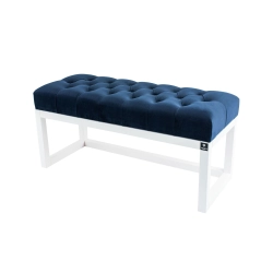 Ławeczka Pufa Pikowana Granat Guzik Tapicerowany LPP-2 Rozmiary od 50 cm do 200 cm