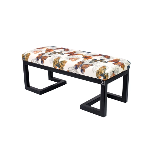 Ławka Pufa Tapicerowana Butterfly 05 LGM-1 Rozmiary od 50 cm do 200 cm