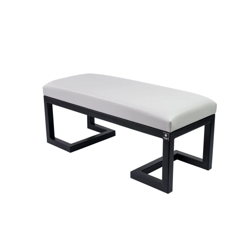Ławka Pufa Tapicerowana Siedzisko Gładkie Ekoskóra Popiel LGM-1 Rozmiary od 50 cm do 200 cm