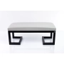 Ławka Pufa Tapicerowana Siedzisko Gładkie Ekoskóra Popiel LGM-1 Rozmiary od 50 cm do 200 cm